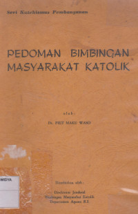 Pedoman Bimbingan Masyarakat Katolik