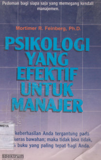 Psikologi Yang Efektif Untuk Manajer